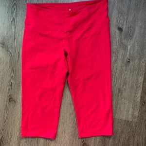 Athleta Pink Cotton Leggings Size Medium